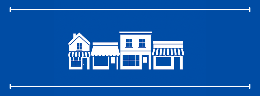 York High Street header with outline of shops